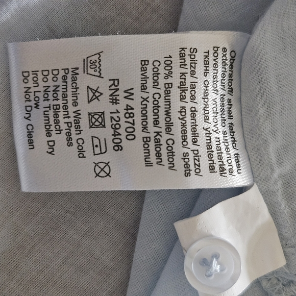 Alessa W Smocked Button Blouse - Picture 7 of 9